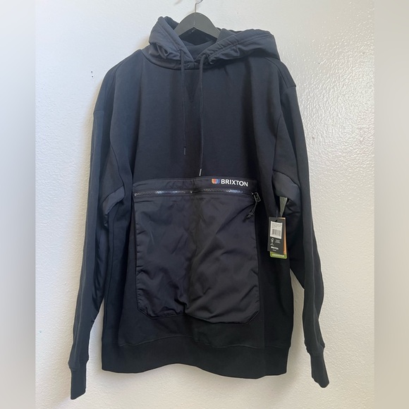 BRIXTON - Alton line X Hoodie Black - New with tags size men’s medium - Picture 3 of 6